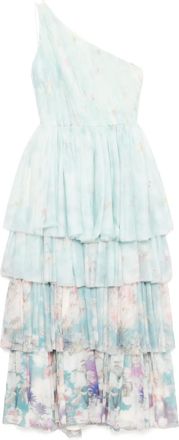 Saiid Kobeisy Abito con stampa a fiori - Blu