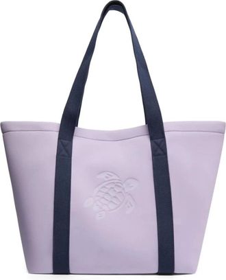 Vilebrequin Tassen, Dames, Paars, ONE Size, Katoen, Neoprene Strandtas Effen