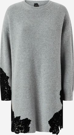 Pinko Stretch Wool Blend Dress With Lace