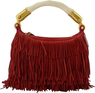 Balmain Ebene Mini Bag Red
