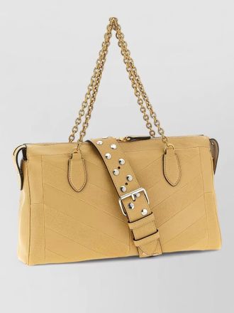 Valentino Garavani panthea shoulder bag chain strap chevron