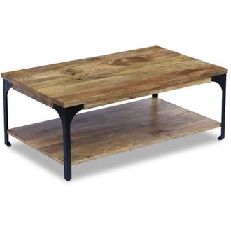 vidaXL Tavolino da Salotto in Legno di Mango 100x60x38 cm - Vidaxl