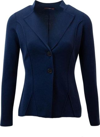 High Navy Gebreid Vest - Dames - Blazers - Blauw - S - Jassen