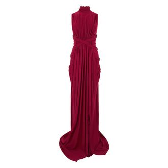 Alberta Ferretti Dames, Jurken, Rood, Maat: S Viscose