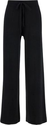 P.A.R.O.S.H. D570593 Relaxte Broek Met Trekkoord - Dames - Sweatpants - Zwart - M - Leer - Broeken