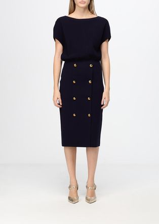 Elisabetta Franchi Mini abito in maglia di viscosa a portafoglio slim fit