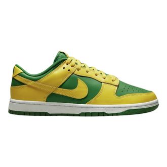 Nike Fitness, Heren, Veelkleurig, 47 EU, Leer, Dunk Low Reverse Brazil - Limited Edition Sneakers