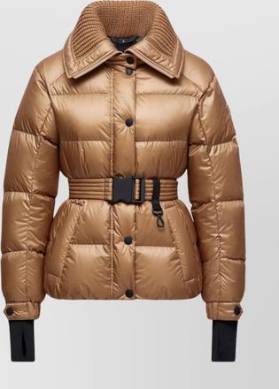 Moncler polyamide padded jacket adjustable belt
