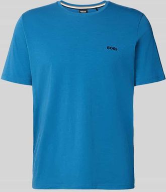 HUGO BOSS Regular Fit T-Shirt aus Baumwoll-Mix in Blau, Gr&ouml;&szlig;e XXL