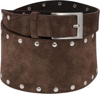 Gestuz GZsilla Riem - Dames - Riemen - Bruin - 90 CM - Leer - Accessoires