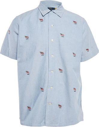 Ralph Lauren Camicia con ricamo 2024 - Blu