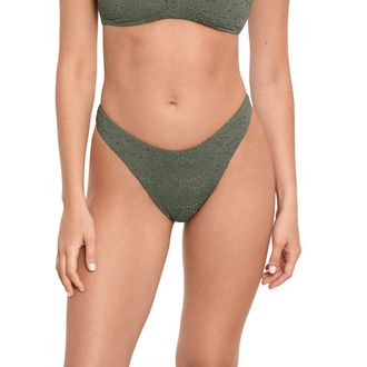 Ralph Lauren Hoog uitgesneden bikinislip Eyelet Solids