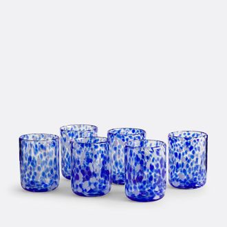 La Redoute Interieurs Set van 6 gespikkelde glazen, Dotio