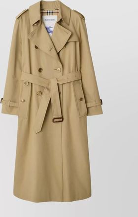 Burberry long trench coat adjustable belt
