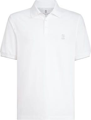 Brunello Cucinelli Piqu&eacute; polo shirt in White at Nordstrom, Size Xxx-Large Eu