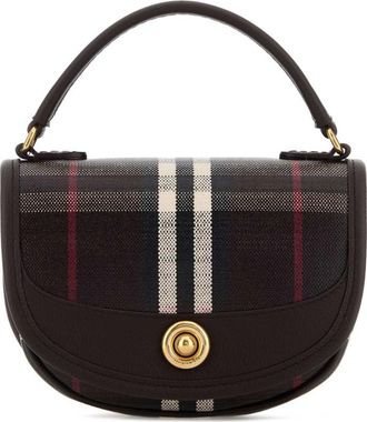 Burberry Mahogany Red Highlands Mini Crossbody Bag