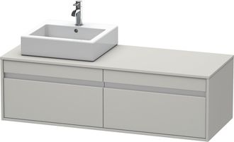 Duravit Duravit - Mueble Bajo Lavabo Ketho 550x1400x426m Con Iluminaci&oacute;n Li Concrete