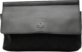 Gucci Pre-owned Belt Bag - Dames - Vintage Heuptassen - Zwart - ONE Size - Leer - Vintage