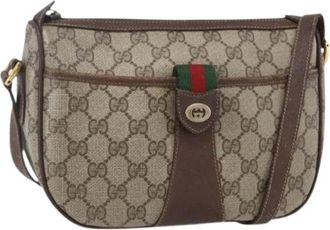 Gucci Pre-owned Cross Body Bags, female, Beige, Size: ONE SIZE Pre-owned Vintage Crossbody Bag