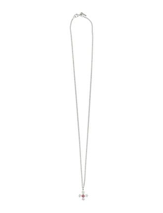 Emanuele Bicocchi Crest And Crystal Necklace