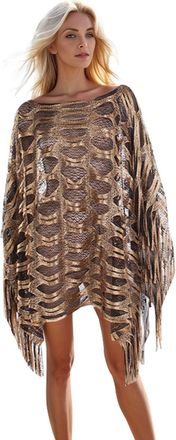 Generic Shawl Clips Fringe Trim Large Scarf For Ladies Sunproof Carnival Lightweight Shawl Color Matching Scarf For Ladies Mother Wrap Body Large Short Jacket