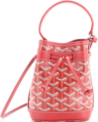 Goyard Petit Flot Bucket Bag Coated Canvas Mini