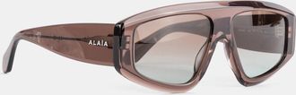 Alaia Womens Azzedine Brown Acetate Sunglasses