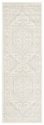 Safavieh Alfombra medall&oacute;n de polipropileno verde/blanco, 76 x 244 cm