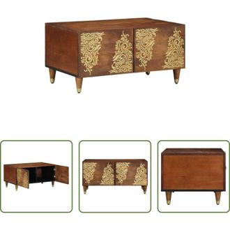 vidaXL vidaXL Tavolino in legno di mango - Tavolino da salotto Marrone miele 80 x 50 x 40 cm