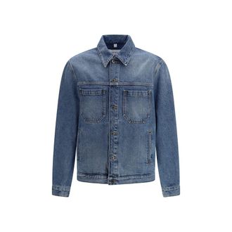 Off-white Blue Cotton Denim Mens Jacket