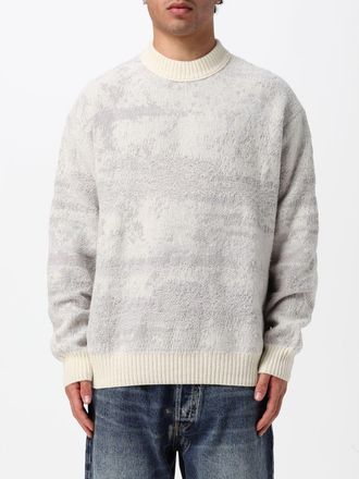 HUGO BOSS Maglia girocollo con spalle scese e finiture a costine