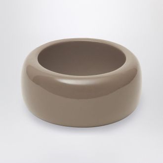 Frankie Shop Glossy TFS bracelet in taupe