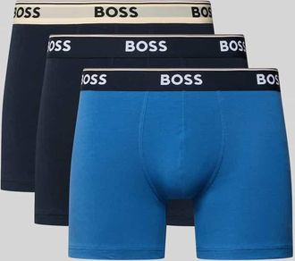 HUGO BOSS Trunks aus Baumwoll-Mix im 3er-Pack Modell BOXER in Blau, Größe XXL