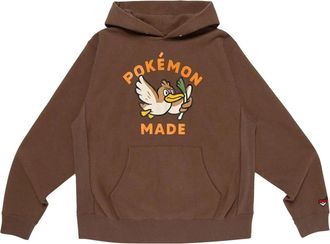 Human Made x Pokemon Made Farfetchd Heavyweight Hoodie Brown XX30CS006-BROW