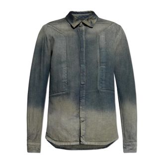Rick Owens Fogpocket denim shirt - male - Rick Owens - Denim Shirts - Gray - L - Shirts