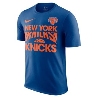 Nike New York Knicks Courtside Nike Mens NBA T-Shirt in Blue | HQ0595-495