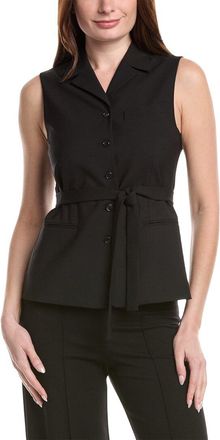 Theory Tie Waist Wool-Blend Vest