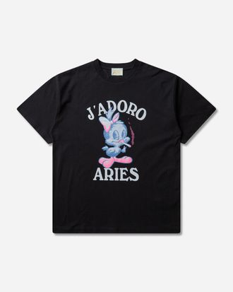 Aries J adoro Weedie Pie T-Shirt Black