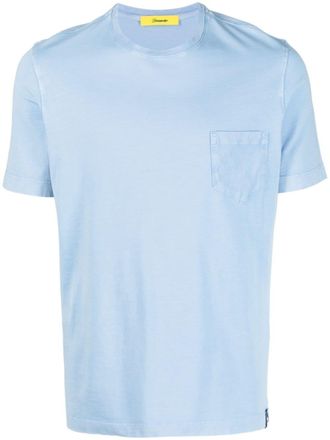 Drumohr crew-neck cotton T-shirt - men - Cotton - M - Blue