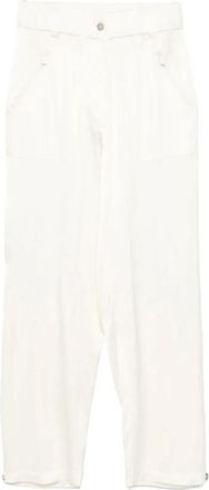 Pinko Casual witte broek - Dames - Straight fit broeken - Wit - XL - Broeken