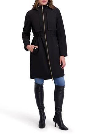Kensie Shelled Hooded Coat in Black at Nordstrom Rack, Size X-Large