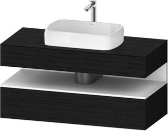 Duravit Duravit - Qatego Consola Mueble Bajo Lavabo, 1 Extra&iacute;ble, 1 Caj&oacute;n