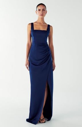 Willa Detroit Maxi Dress in Navy Blue at Nordstrom, Size 2