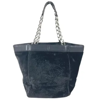 Chanel Pre-owned Tote Bags, female, Black, Size: ONE SIZE Pre-owned Vintage Harako Tote Bag