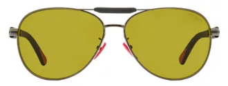 Moncler ML0241-H Pilot Metal Sunglasses - Yellow