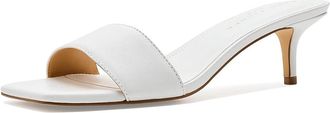 Marc Fisher Sidnee Womens Dress Sandals White Leather : 9.5 M