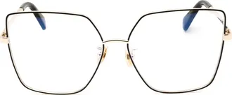 Max Mara MM5073HB Oversized Square Metal Eyeglasses - Gold