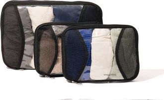 Baggallini 2 Medium / 1 Large Compression Packing Cubes Travel Set in Black at Nordstrom