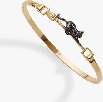 Alex and Ani Celestial Cat Tension Bangle in Gold at Nordstrom