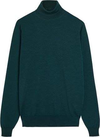 John Smedley CHERWELL coltrui met lange mouwen - Groen